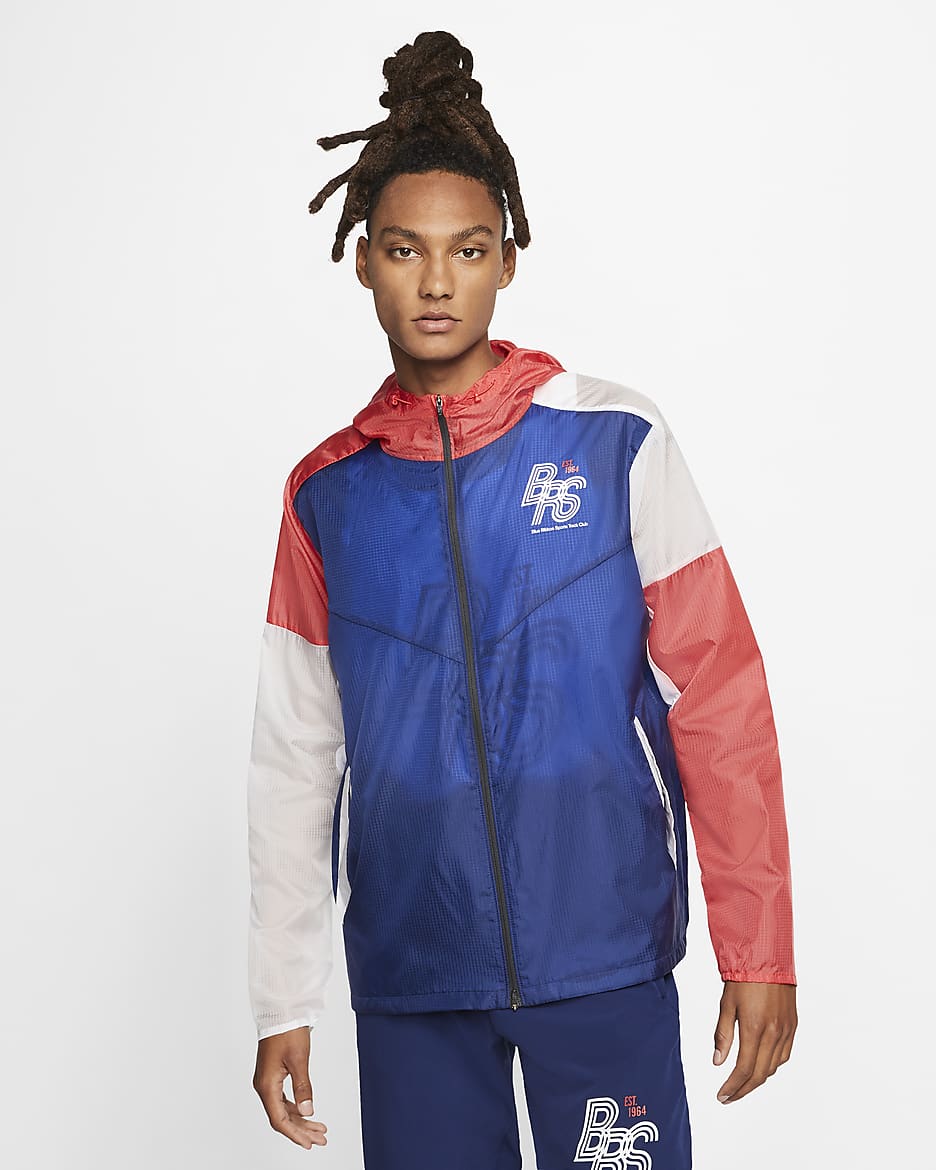 Nike blue white red jacket on sale